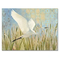 Snowy Egret Flight vII  Wall Art