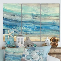 Panneaux de toile « Ocean Mineral Waves »