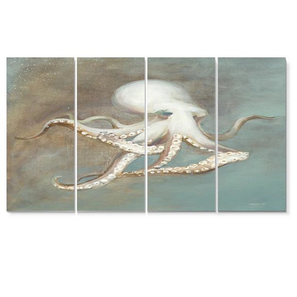 Octopus Treasures from the Sea Canvas Wall Art