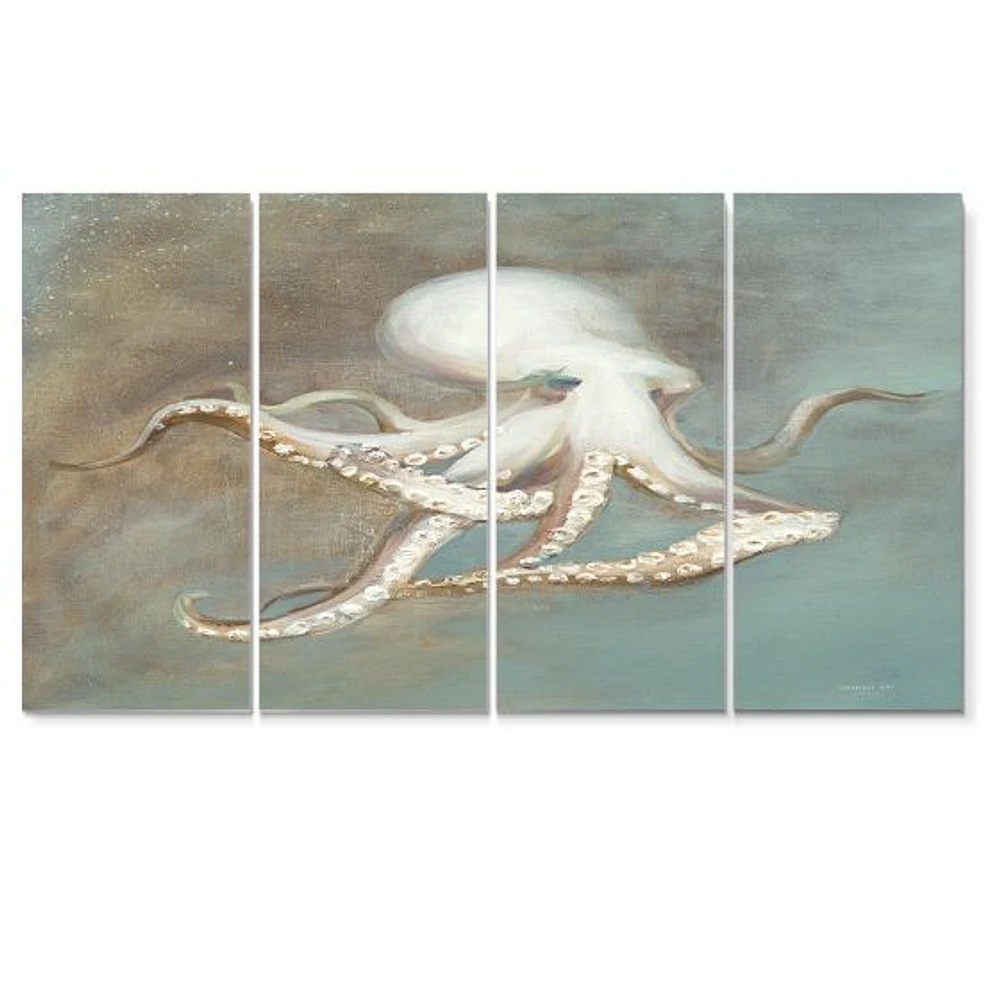 Octopus Treasures from the Sea Canvas Wall Art