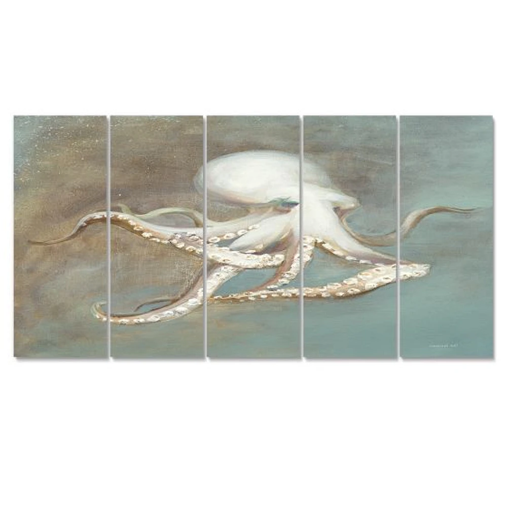 Octopus Treasures from the Sea Canvas Wall Art