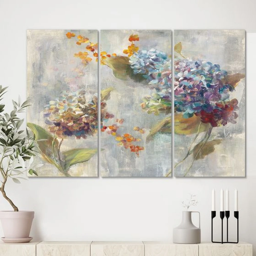 Toile « Autumn Hydrangea » - 3 panneaux