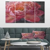 Vivid Pink Peonies I Canvas Wall Art