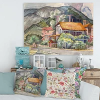 Greek Landscape off The Coast of Aegean Sea  Wall Art