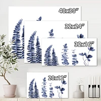 Navy Blue Eucalyptus I Wall Art