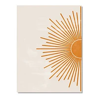 Orange Sun Print I  Canvas Wall Art