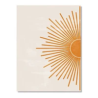 Orange Sun Print I  Canvas Wall Art