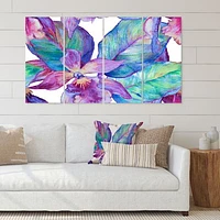 Orchid Seamless Pattern Canvas Wall Art Print