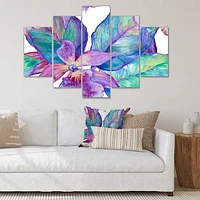Orchid Seamless Pattern Canvas Wall Art Print