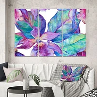 Orchid Seamless Pattern Canvas Wall Art Print