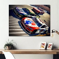 American Race Car Framed Wall Art