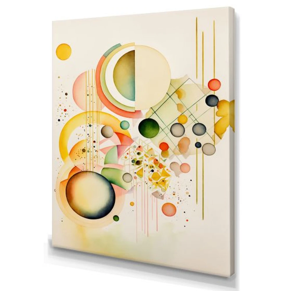 Yellow Multi Shape II Wall Art