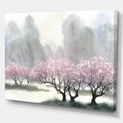 Flowering Trees at Spring  Canvas Print