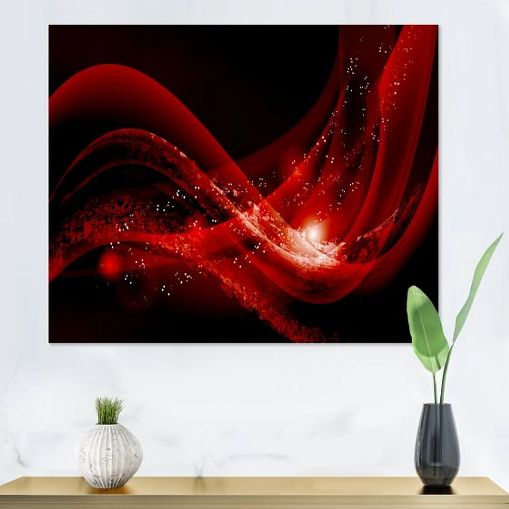 Dark Red Vector  Canvas Art print