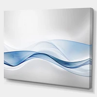 3D Wave of Water Splash  Digital Art Canvas Print