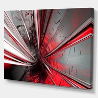 Fractal 3D Deep into Middle  Art Canvas Print