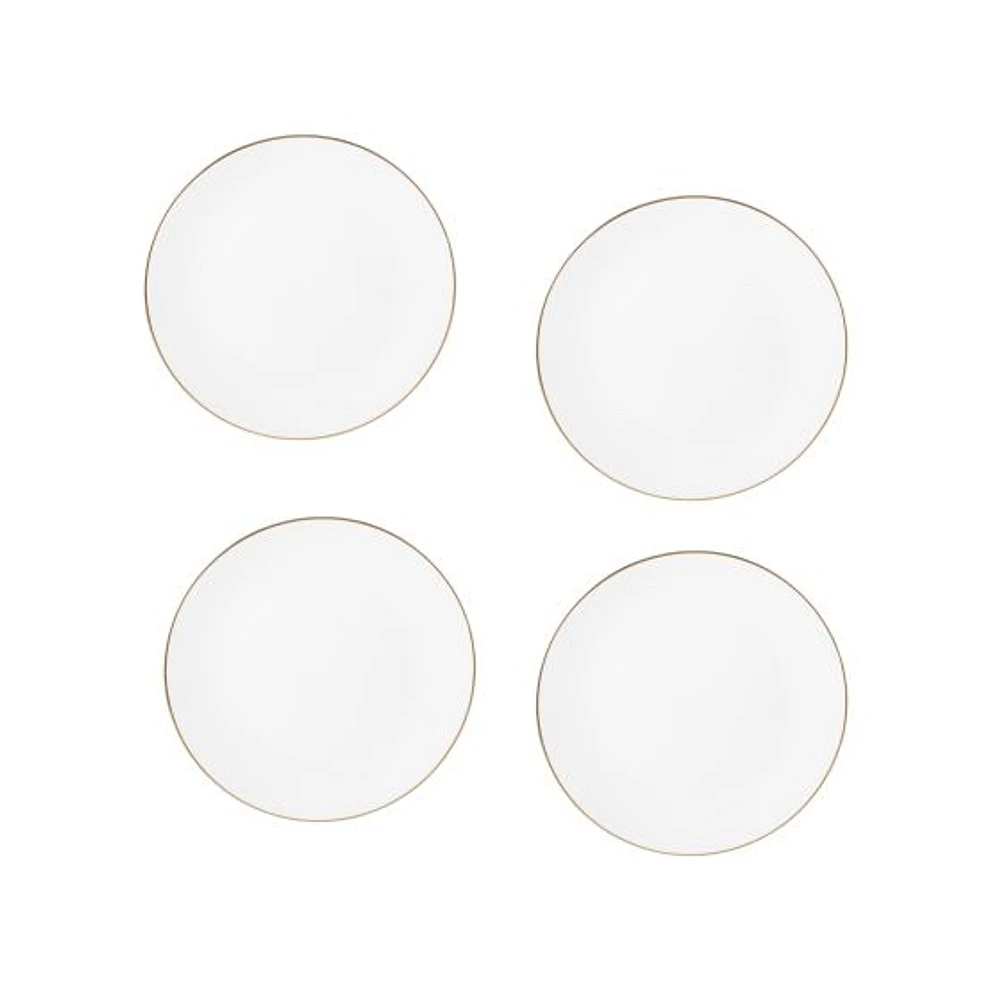 Maxwell & Williams ensemble de 4 assiettes coupe « White Gold »