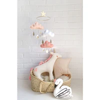 Cloud Mobile - Peach, White & Taupe