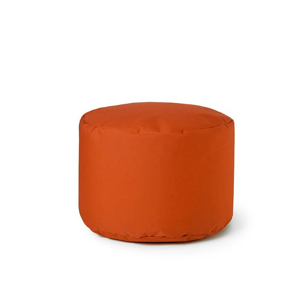 Original Round Ottoman and Footrest - Tangerine