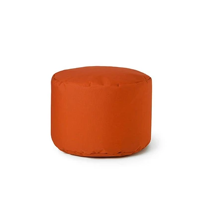 Original Round Ottoman and Footrest - Tangerine