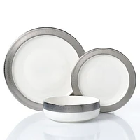 Brilliant Glory Silver -Piece Dinnerware Set