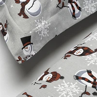 Snowman Flannel Sheet Set