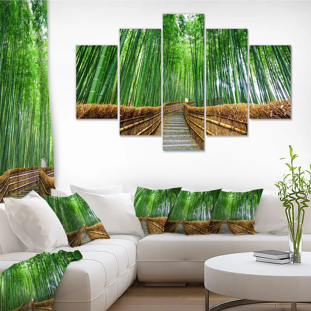 Path to Bamboo Forest  Canvas Wall Art