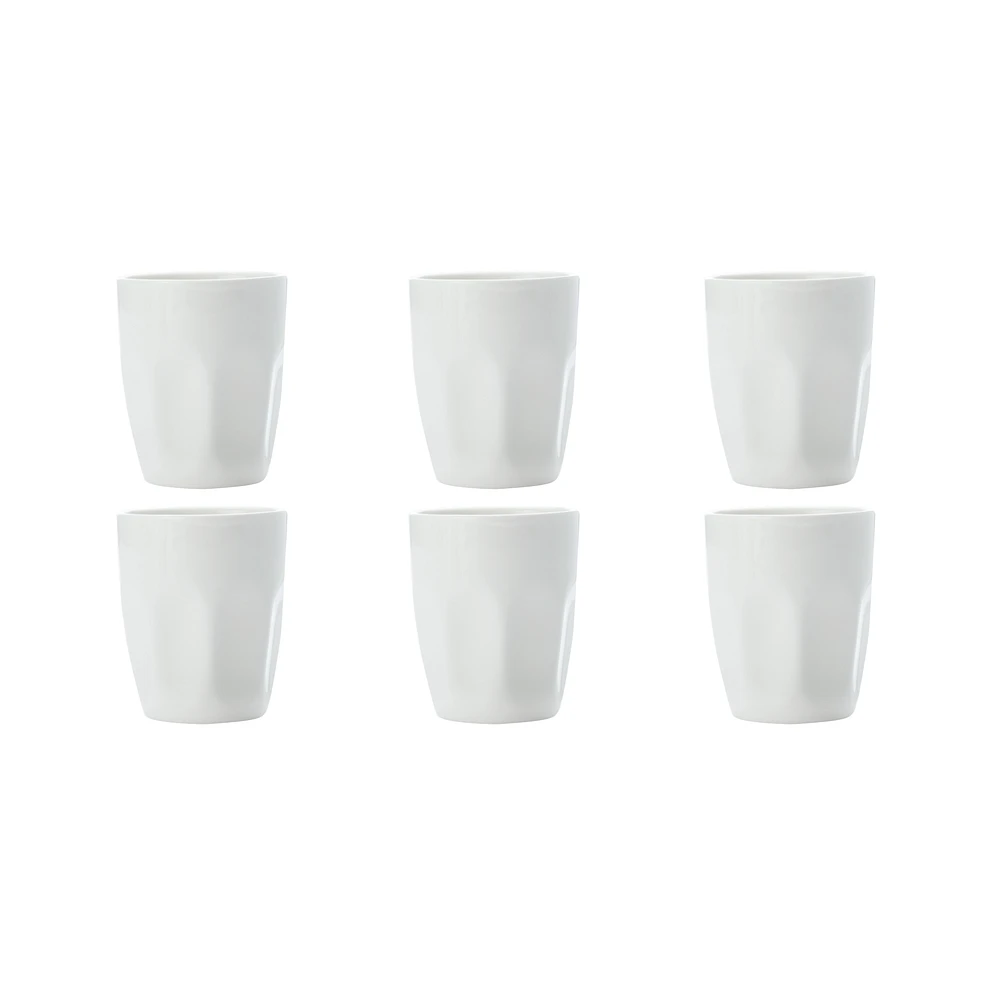 Maxwell & Williams Set of 6 White Basics Latte Cups - 200ml