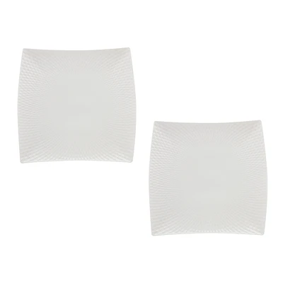 Maxwell & Williams Set of 2 Diamonds Square Platters - 30 x 30cm