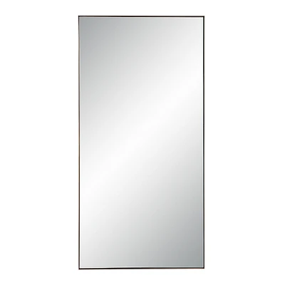 Marigold 60" Tall Rectangular Mirror, Antique Brushed Brass