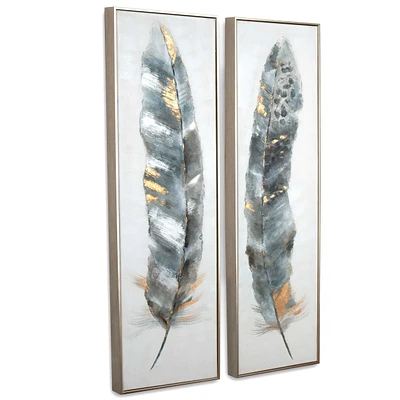 Calamus Set of 2 Hand Painted Canvas
