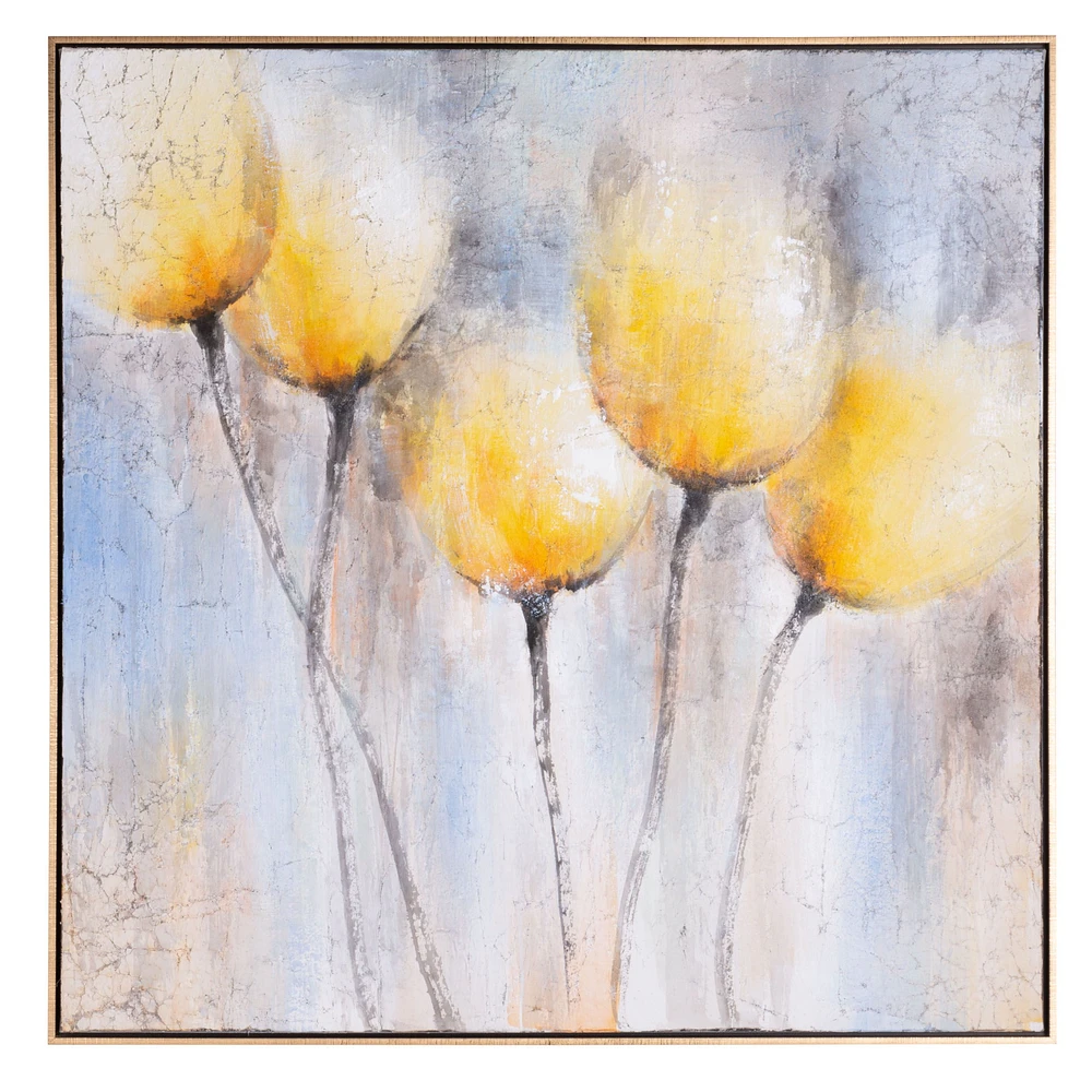Sunny Blooms Hand Painted Canvas