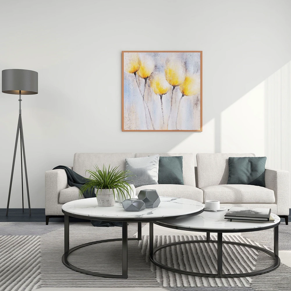 Sunny Blooms Hand Painted Canvas