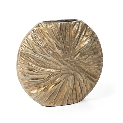 Cadence 9" Small Metal Table Vase