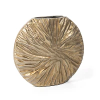Cadence 9" Small Metal Table Vase