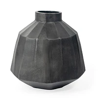 Vase de table gris en métal « Artemis » - 11 po