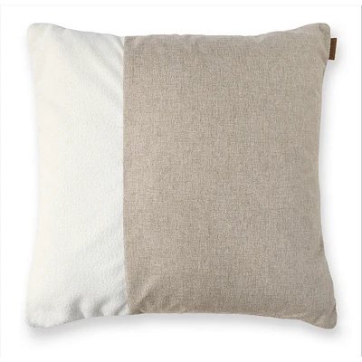 Dueto Cushion, 24" - Cloud/Parchment