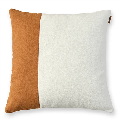 Linea Cushion, 24" - Terracotta/Cloud