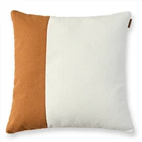 Linea Cushion, 24" - Terracotta/Cloud