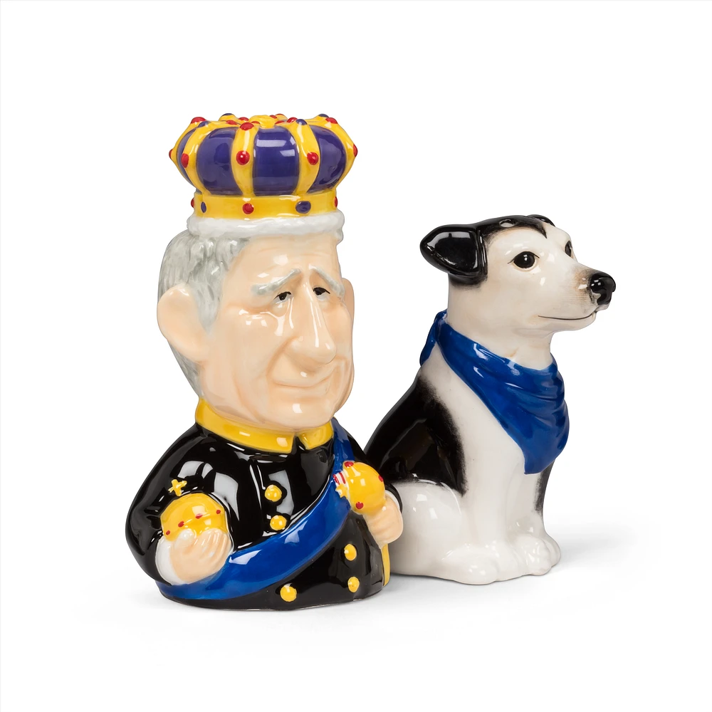 Ensemble salière et poivrière King & Jack Russell