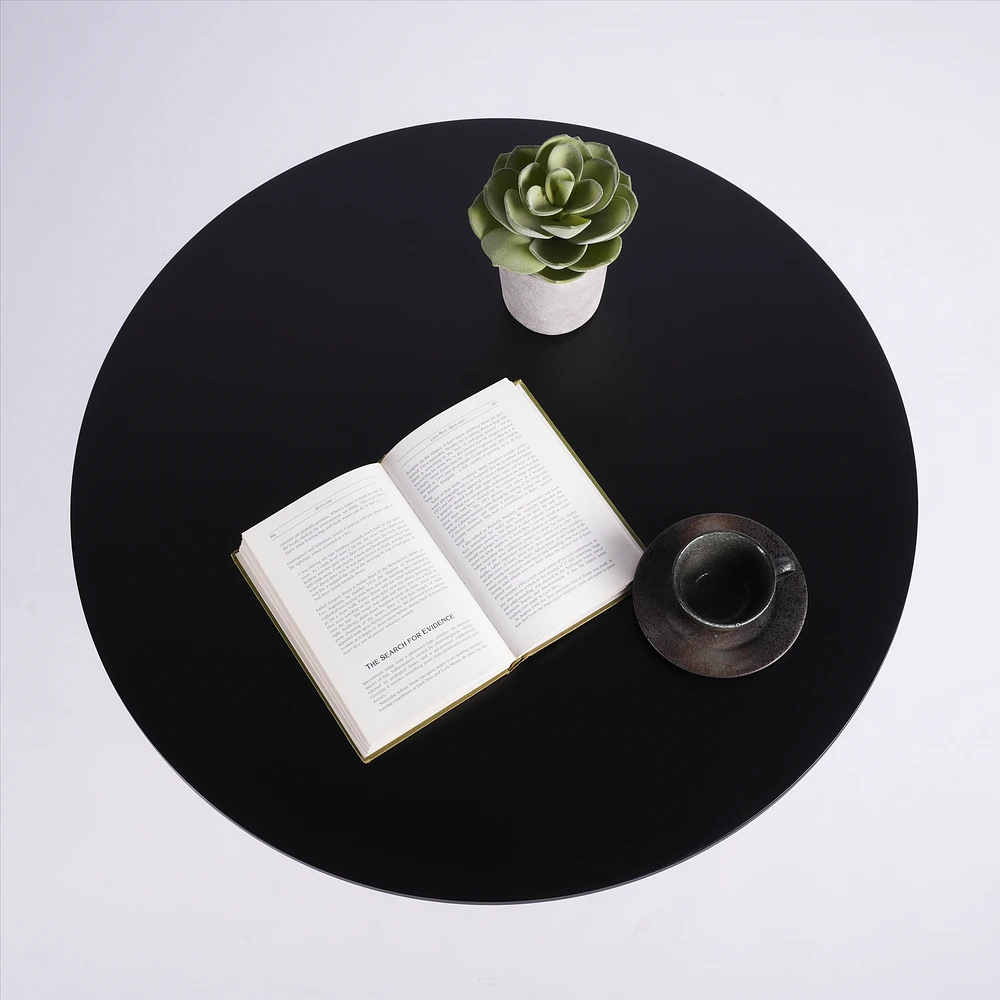 Table ronde moderne - Noir