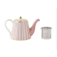 Regency Pink Teapot with Infuser by Maxwell & Williams