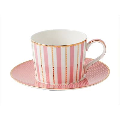 Regency Pink Cup and Saucer by Maxwell & Williams - 240 ml