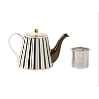 Regency Black Teapot with Infuser for One Person by Maxwell & Williams - 340 ml