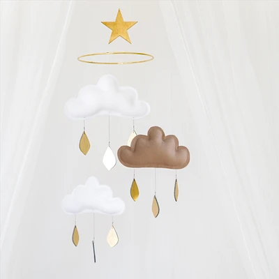 Cloud Mobile - White & Taupe