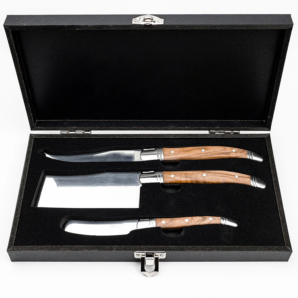 Laguiole Du Monde Cheese Knife Set
