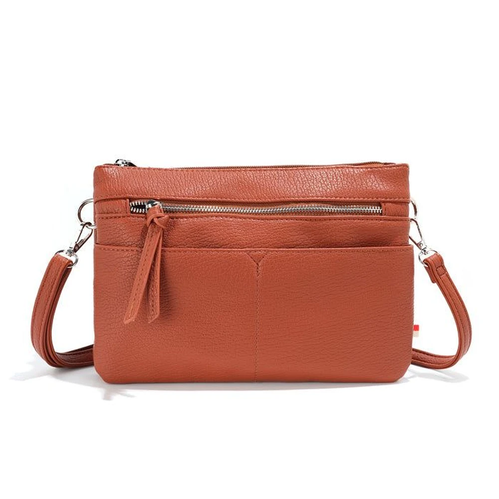 Sara Clutch / Crossbody Bag - Cinnamon