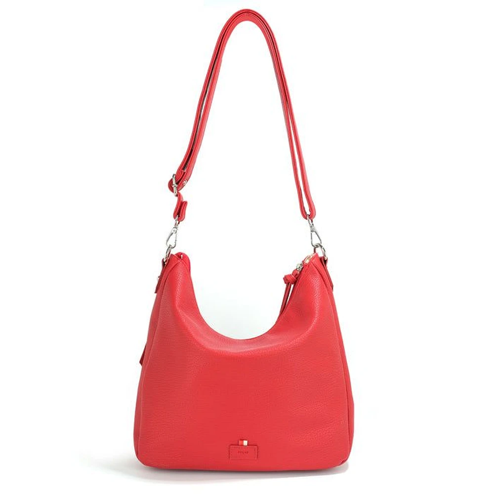 Megan Hobo Bag - Cherry Red