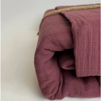 Bamboo Muslin Fitted Crib Sheet - Burgundy by Beba