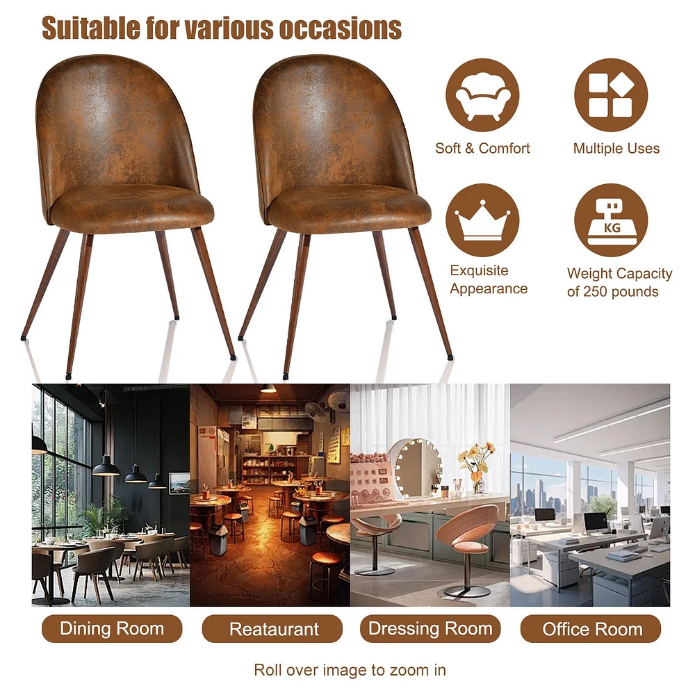 5-Piece Dining Set Natural Wood Table With Haven Brown Chairs
